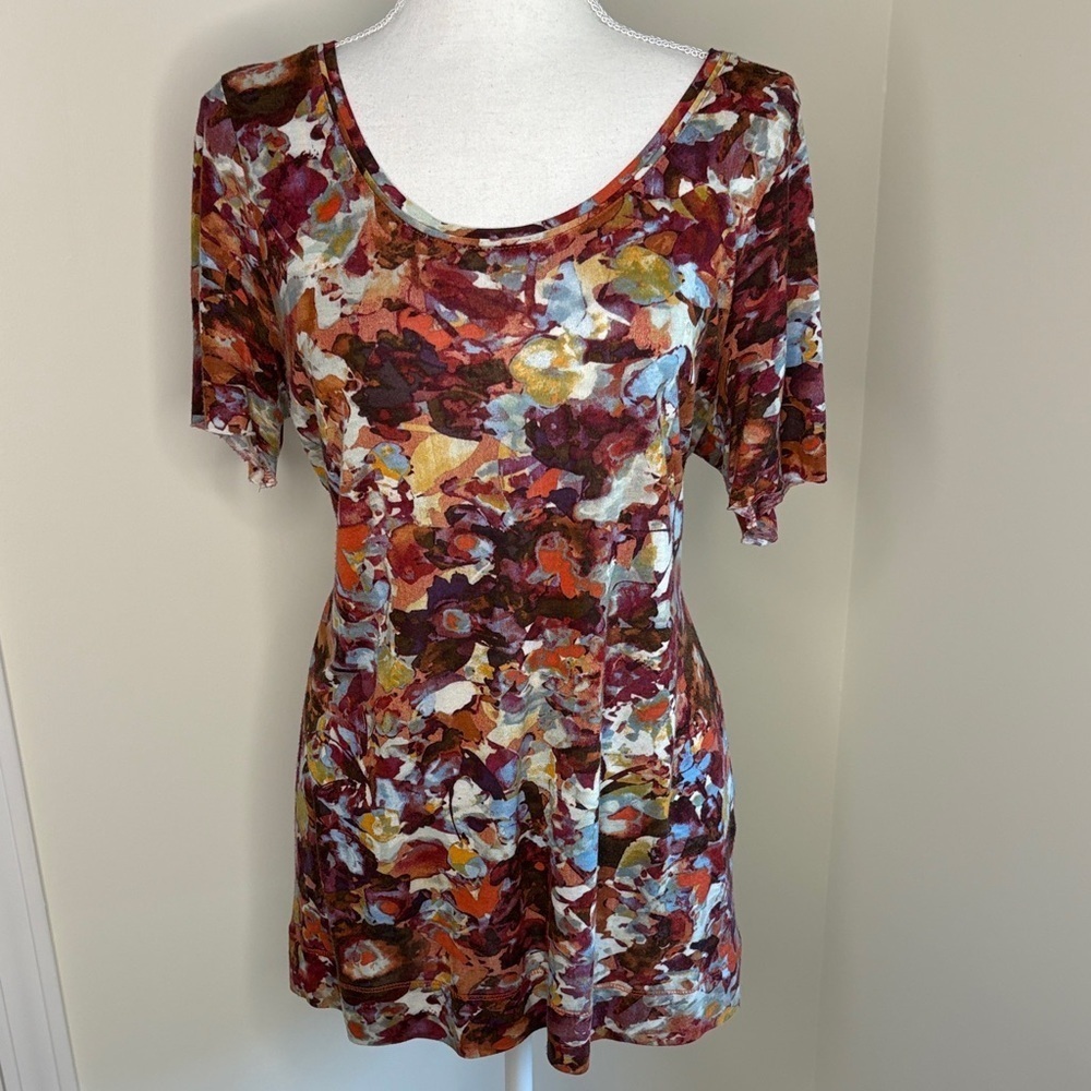 Simply Vera Vera Wang Floral Rayon Top. Medium